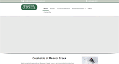 Desktop Screenshot of creeksidebeavercreek.com